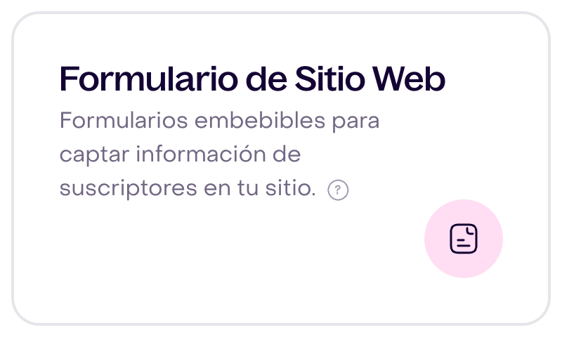 Formulario de Sitio Web