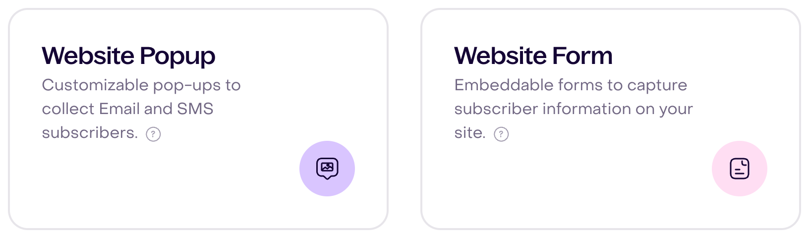 Popup and Form in the example Capture catalog